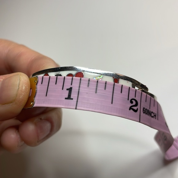 Mexico Abalone Inlay Bracelet - (L) - Picture 8 of 11